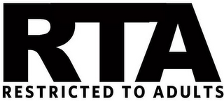 RTA RESTRICTED TO ADULTS logo