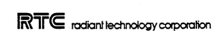 RTC RADIANT TECHNOLOGY CORPORATION logo