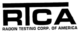 RTCA RADON TESTING CORP. OF AMERICA logo