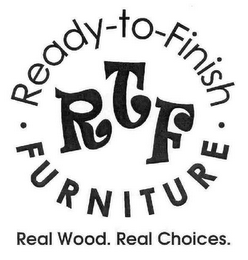 RTF READY-TO-FINISH FURNITURE REAL WOOD. REAL CHOICES. logo
