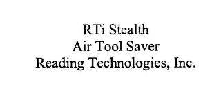 RTI STEALTH AIR TOOL SAVER READING TECHNOLOGIES, INC. logo