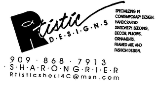 RTISTIC DESIGNS logo