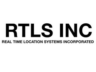 RTLS INC REAL TIME LOCATION SYSTEMS INCORPORATED logo