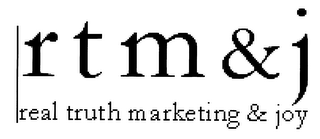 RTM&J REAL TRUTH MARKETING & JOY logo