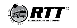 RTT TOMORROW IS TODAY RIDE THE TECH RTT EFV logo
