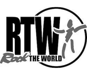 RTW ROCK THE WORLD logo
