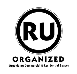 RU ORGANIZED ORGANIZING COMMERCIAL & RESIDENTIAL SPACES logo