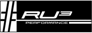 #RU3 PERFORMANCE logo