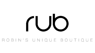 RUB ROBIN'S UNIQUE BOUTIQUE logo