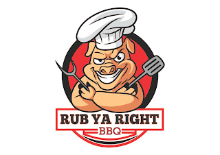 RUB YA RIGHT BBQ logo