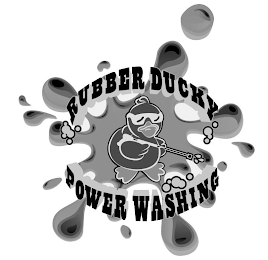 RUBBER DUCKY POWER WASHING logo