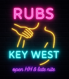 RUBS KEY WEST OPEN HH & LATE NITE logo