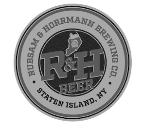 RUBSAM & HORRMANN BREWING CO. R&H BEER. logo
