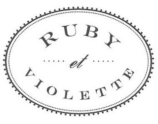 RUBY..... ET ..... VIOLETTE logo