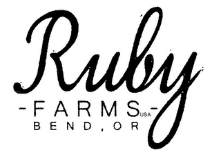 RUBY - FARMS - USA BEND , OR logo