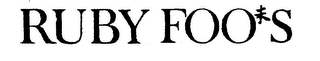 RUBY FOO'S logo