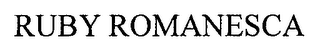 RUBY ROMANESCA logo