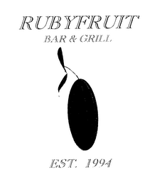 RUBYFRUIT BAR & GRILL EST. 1994 logo