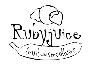 RUBYJUICE FRUIT AND SMOOTHIES logo