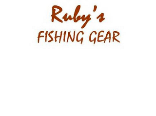 RUBY'S FISHING GEAR logo