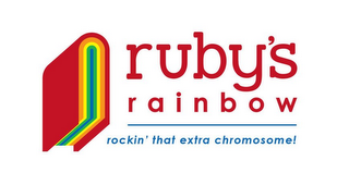 RUBY'S RAINBOW ROCKIN' THAT EXTRA CHROMOSOME! logo