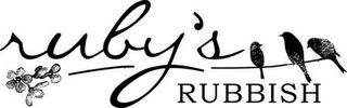 RUBY'S RUBBISH logo