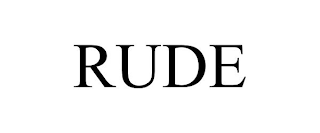 RUDE logo