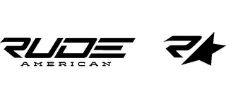 RUDE AMERICAN R logo