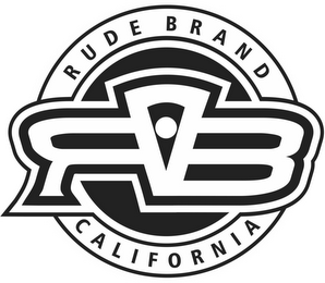RUDE BRAND RB CALIFORNIA logo