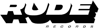 RUDE RECORDS logo