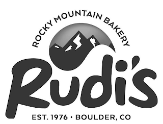 RUDI'S ROCKY MOUNTAIN BAKERY EST. 1976 · BOULDER, CO logo