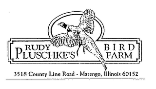 RUDY PLUSCHKE'S BIRD FARM 3518 COUNTY LINE ROAD - MARENGO, ILLINOIS 60152 logo