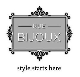 RUE BIJOUX STYLE STARTS HERE logo