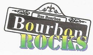 RUE BOURBON BOURBON ROCKS logo