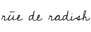 RUE DE RADISH logo