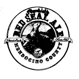 RUEDRICH'S RED SEAL ALE HAND MADE SINCE 1987 MENDOCINO COUNTY NORTH COAST BREWING COMPANY logo