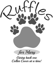 RUFFLES FOR MARY GIVING BACK ONE COLLARCOVER AT A TIME! logo