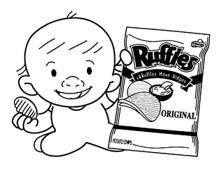 RUFFLES RRRUFFLES HAVE RIDGES ORIGINAL POTATO CHIPS logo