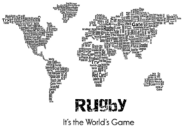 RUGBY IT'S THE WORLD'S GAME logo