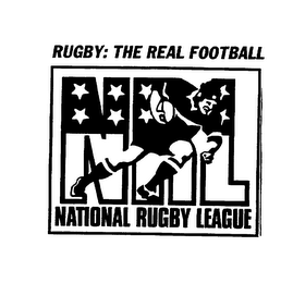 RUGBY: THE REAL FOOTBALL NRL NATIONAL RUGBY LEAGUE logo