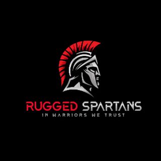 RUGGED SPARTANS IN WARRIORS WE TRUST logo