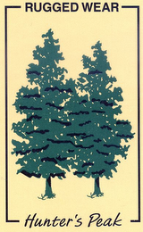 RUGGED WEAR HUNTER'S PEAK logo