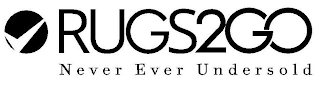 RUGS2GO NEVER EVER UNDERSOLD logo