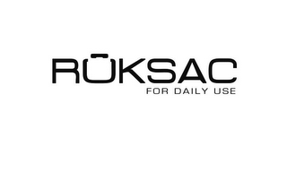 RUKSAC FOR DAILY USE logo
