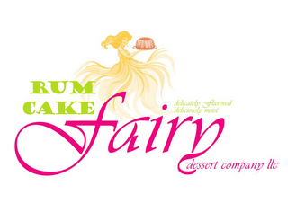 RUM CAKE FAIRY DESSERT COMPANY LLC DELICATELY FLAVORED DELICIOUSLY MOIST logo