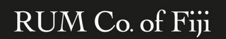 RUM CO. OF FIJI logo
