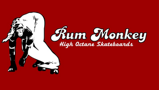 RUM MONKEY HIGH OCTANE SKATEBOARDS logo