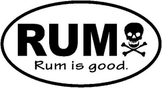 RUM RUM IS GOOD. logo