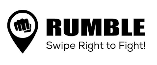 RUMBLE SWIPE RIGHT TO FIGHT! logo