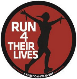 RUN 4 THEIR LIVES A FREEDOM 424 EVENT logo